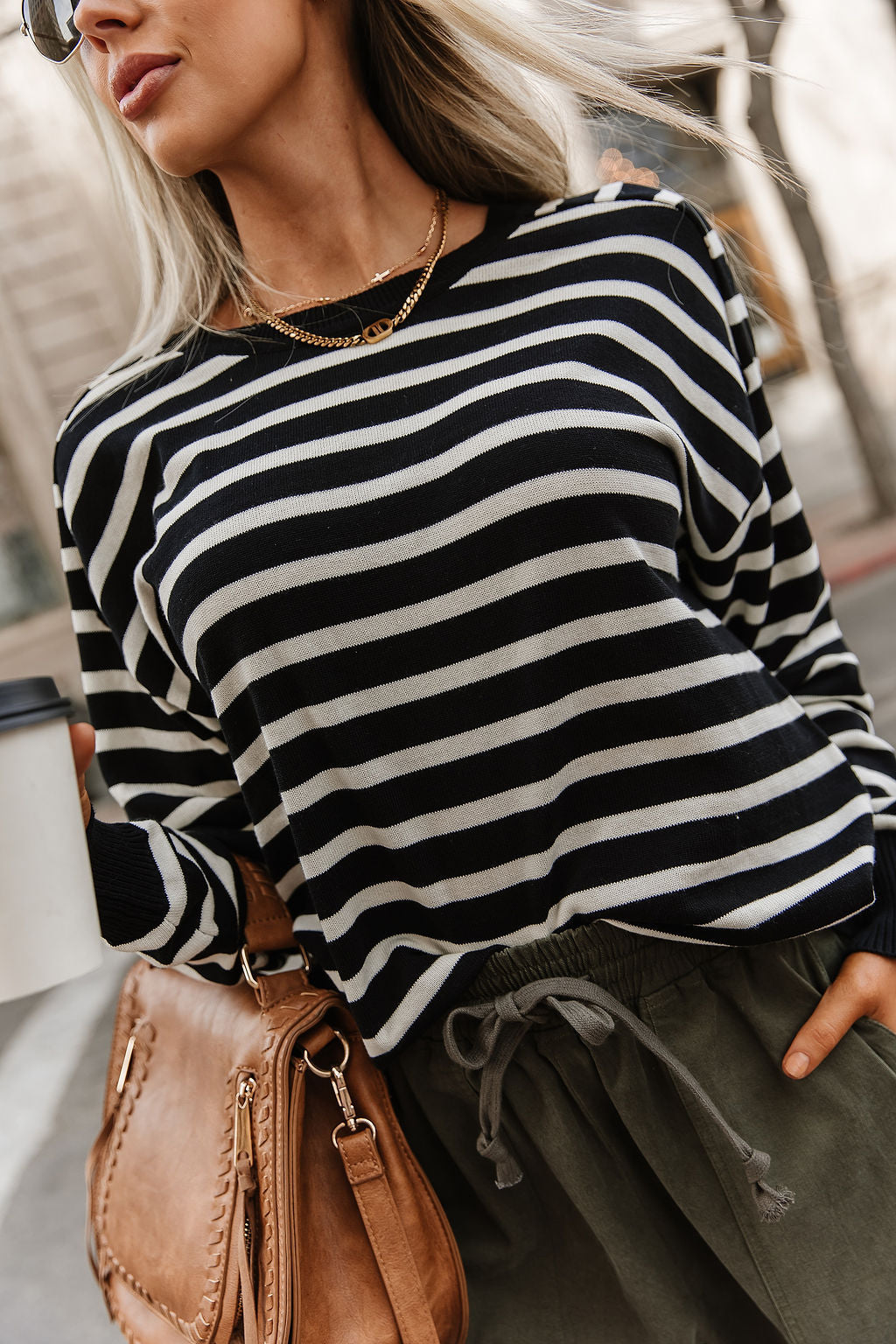 BEVIQUEEN It Girl Stripe Sweater