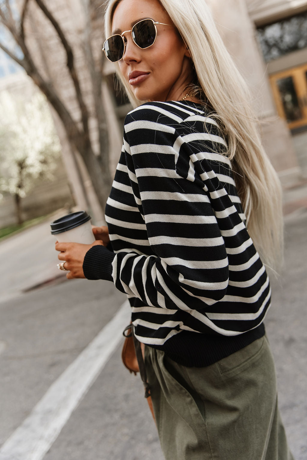 BEVIQUEEN It Girl Stripe Sweater