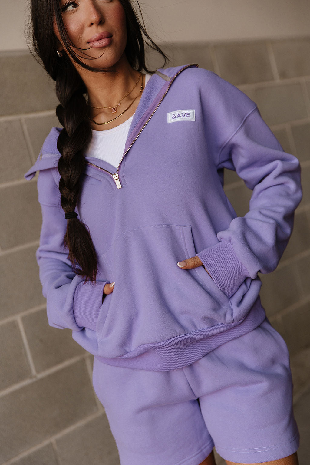 BEVIQUEEN Comfort Zone HalfZip - Lavender