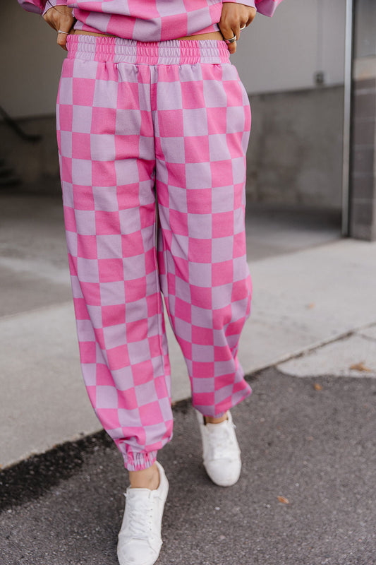 BEVIQUEEN University Joggers - Rosy Daydream