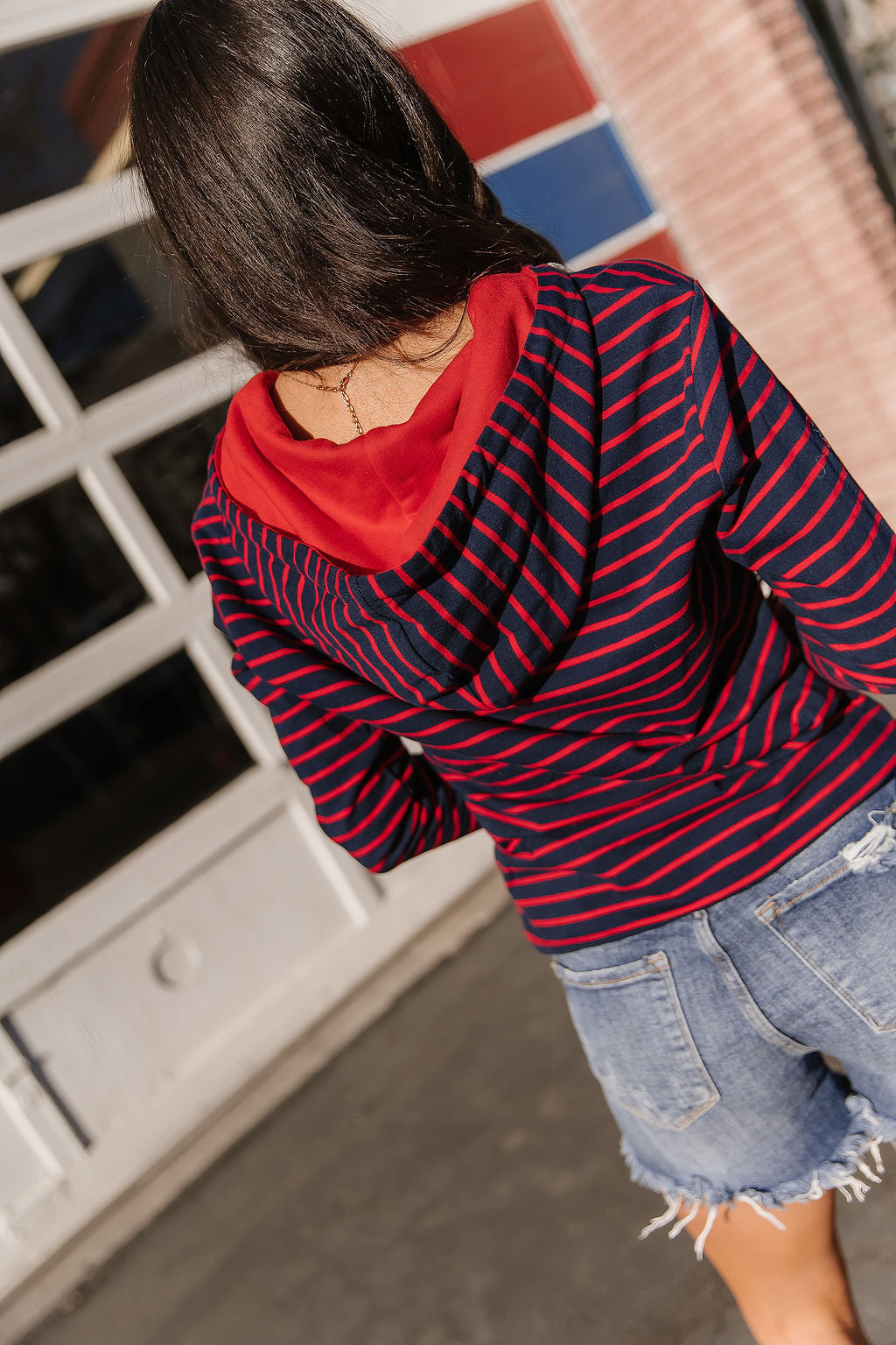 BEVIQUEEN HalfZip Sweatshirt - Sailaway Stripes