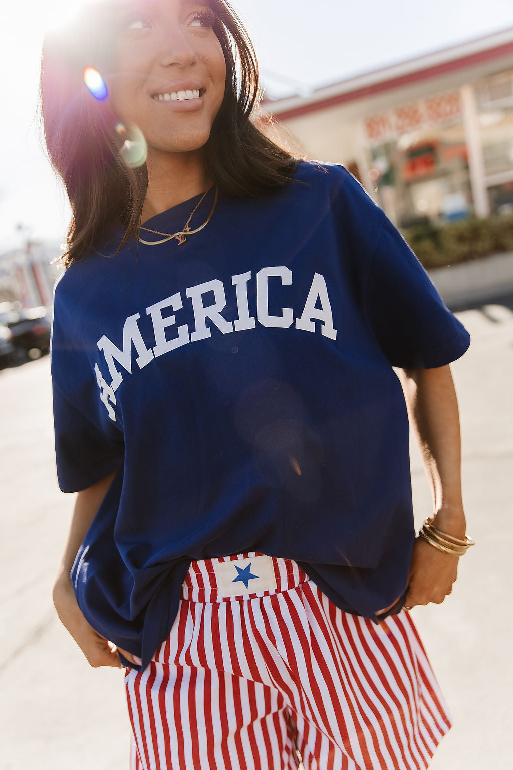BEVIQUEEN Boyfriend Tee - America