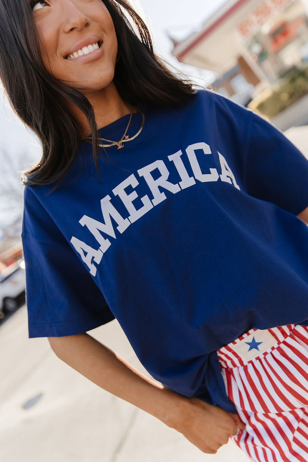 BEVIQUEEN Boyfriend Tee - America