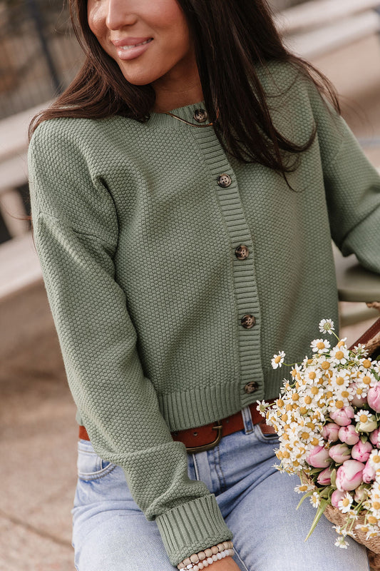 BEVIQUEEN Cloud Knit Cardigan - Fern