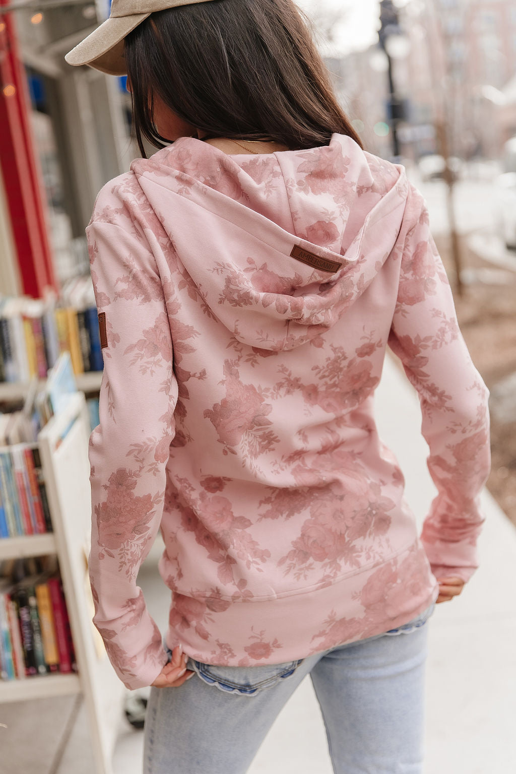 BEVIQUEEN FullZip Sweatshirt - Cottage Rose