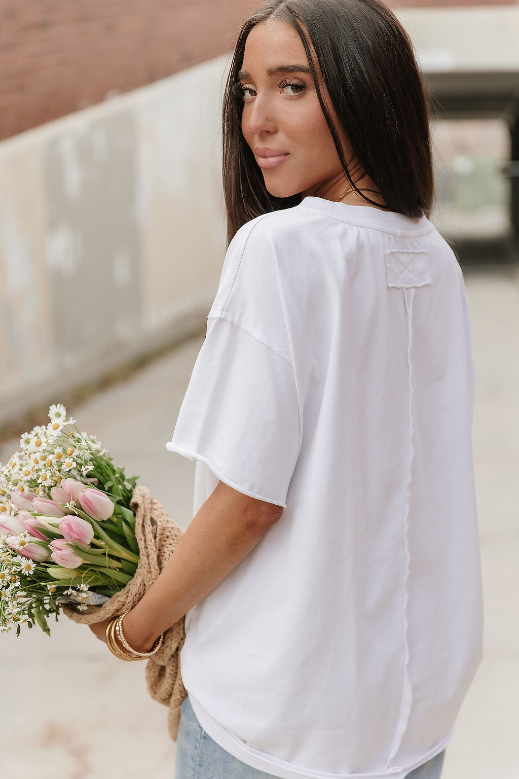 BEVIQUEEN Boyfriend Tee - White