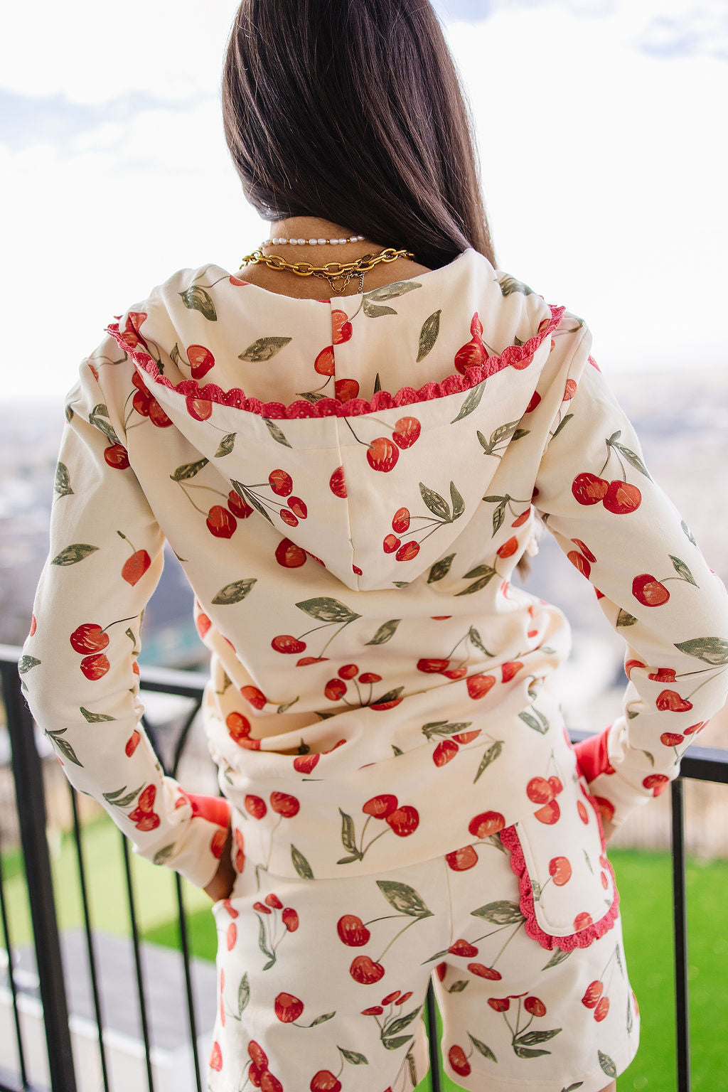 BEVIQUEEN HalfZip Sweatshirt - Cherry On Top