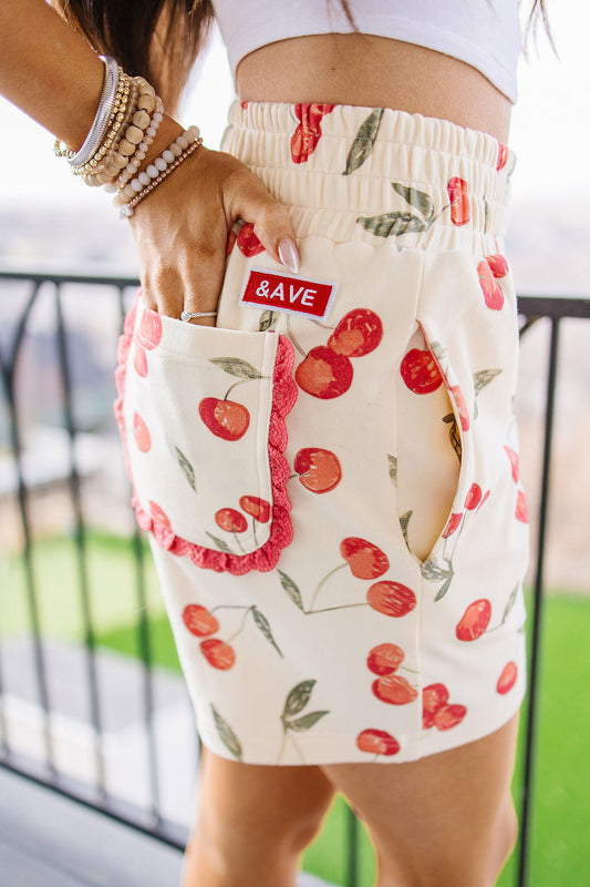 BEVIQUEEN University Shorts - Cherry On Top
