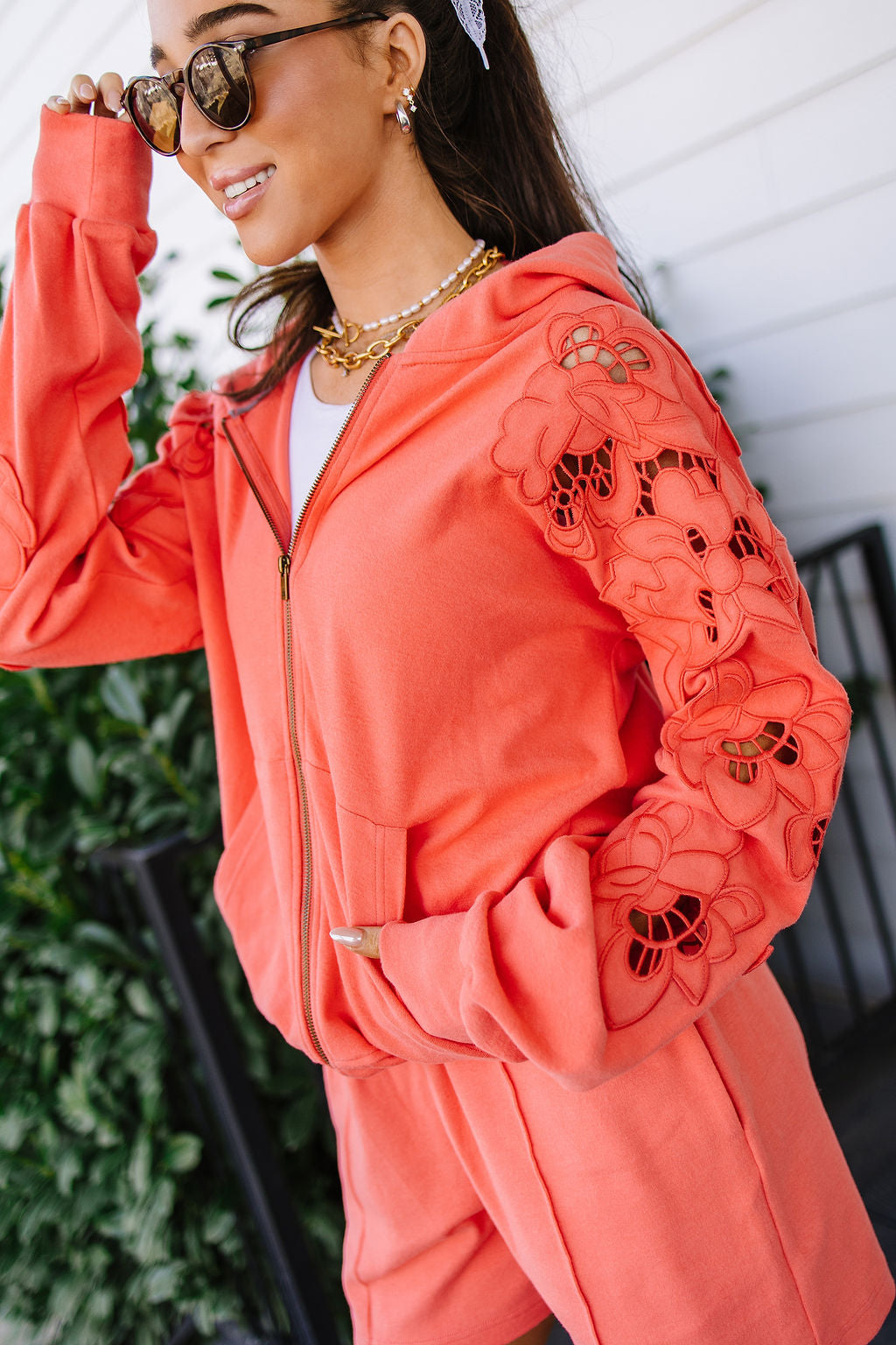 BEVIQUEEN University FullZip - Love Story Grapefruit