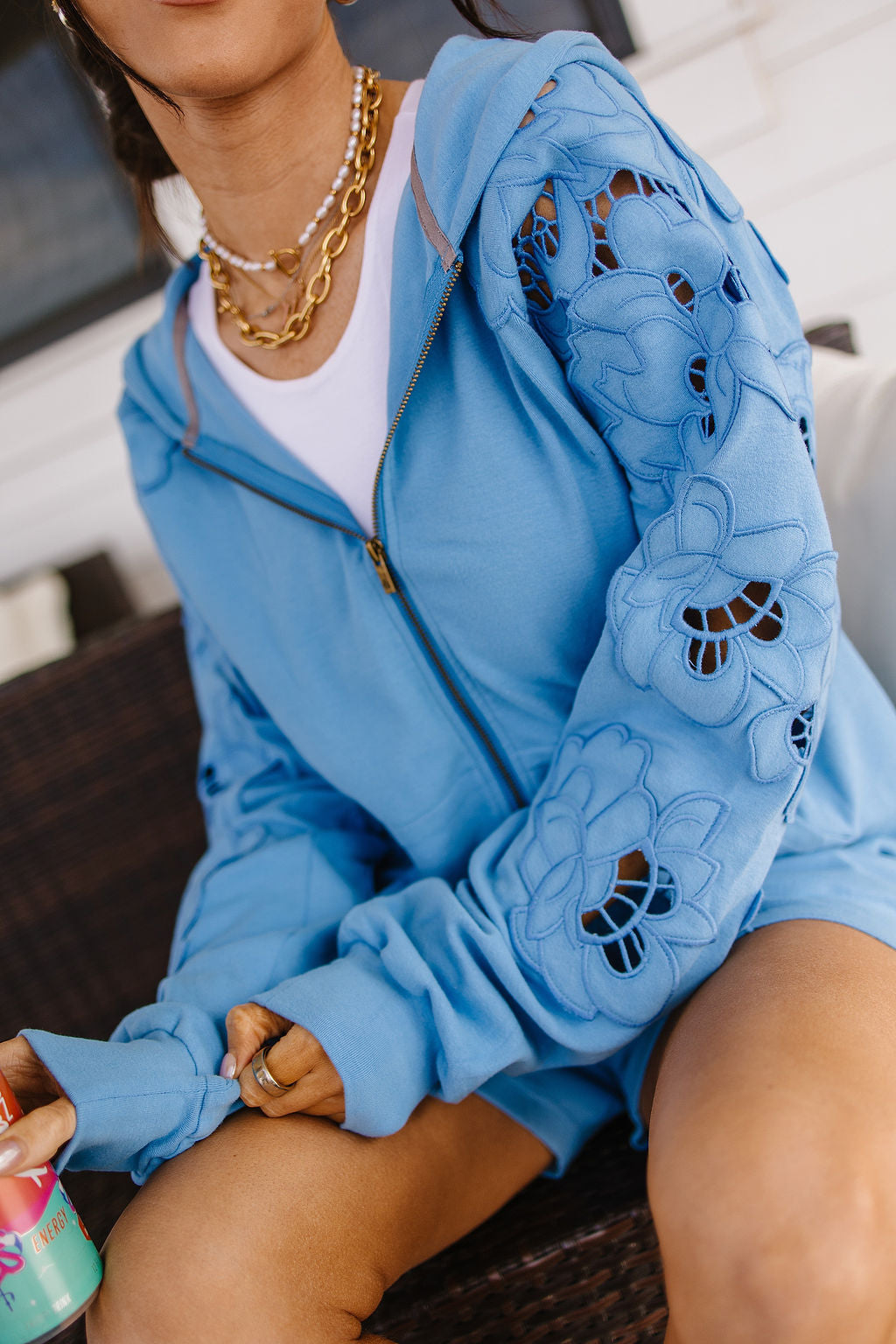 BEVIQUEEN University FullZip - Love Story Blueberry