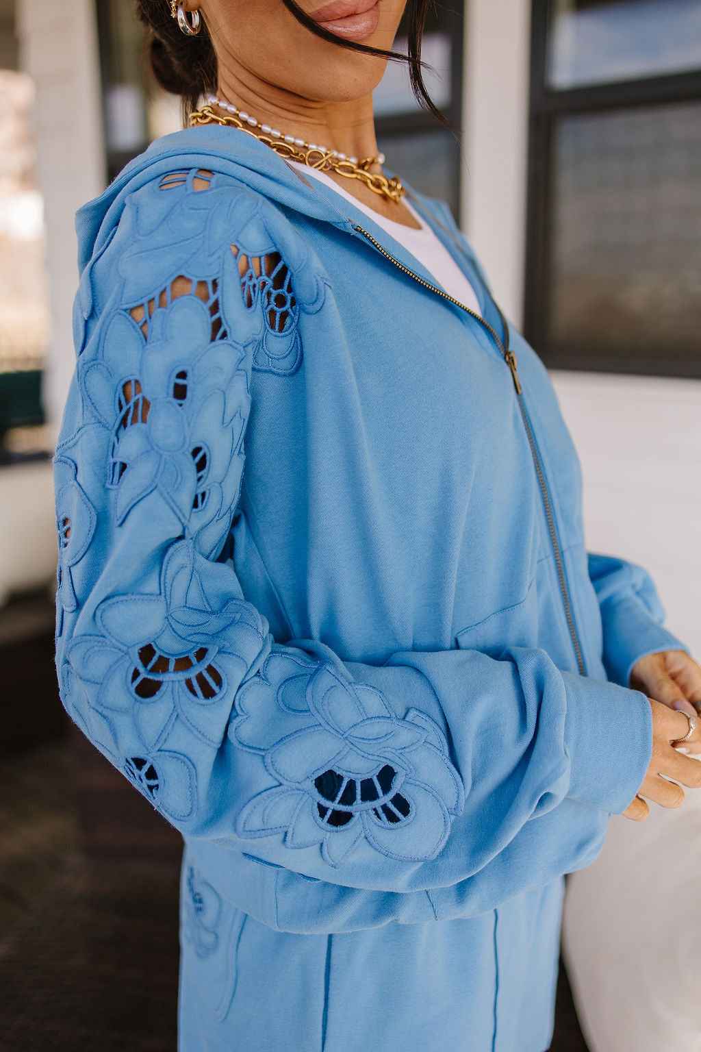 BEVIQUEEN University FullZip - Love Story Blueberry