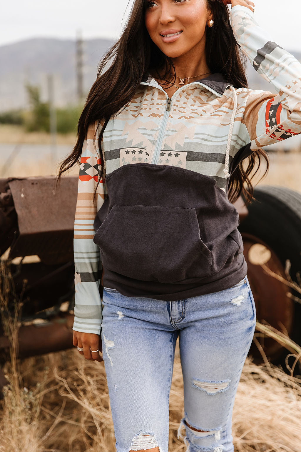 BEVIQUEEN HalfZip Sweatshirt - Wrangle It