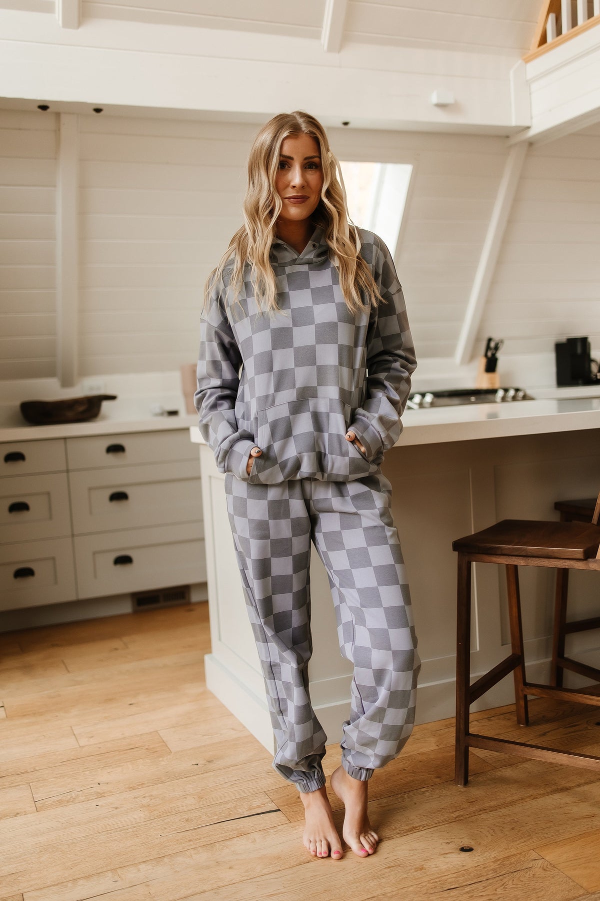 BEVIQUEEN Checkered Joggers - In The Moment