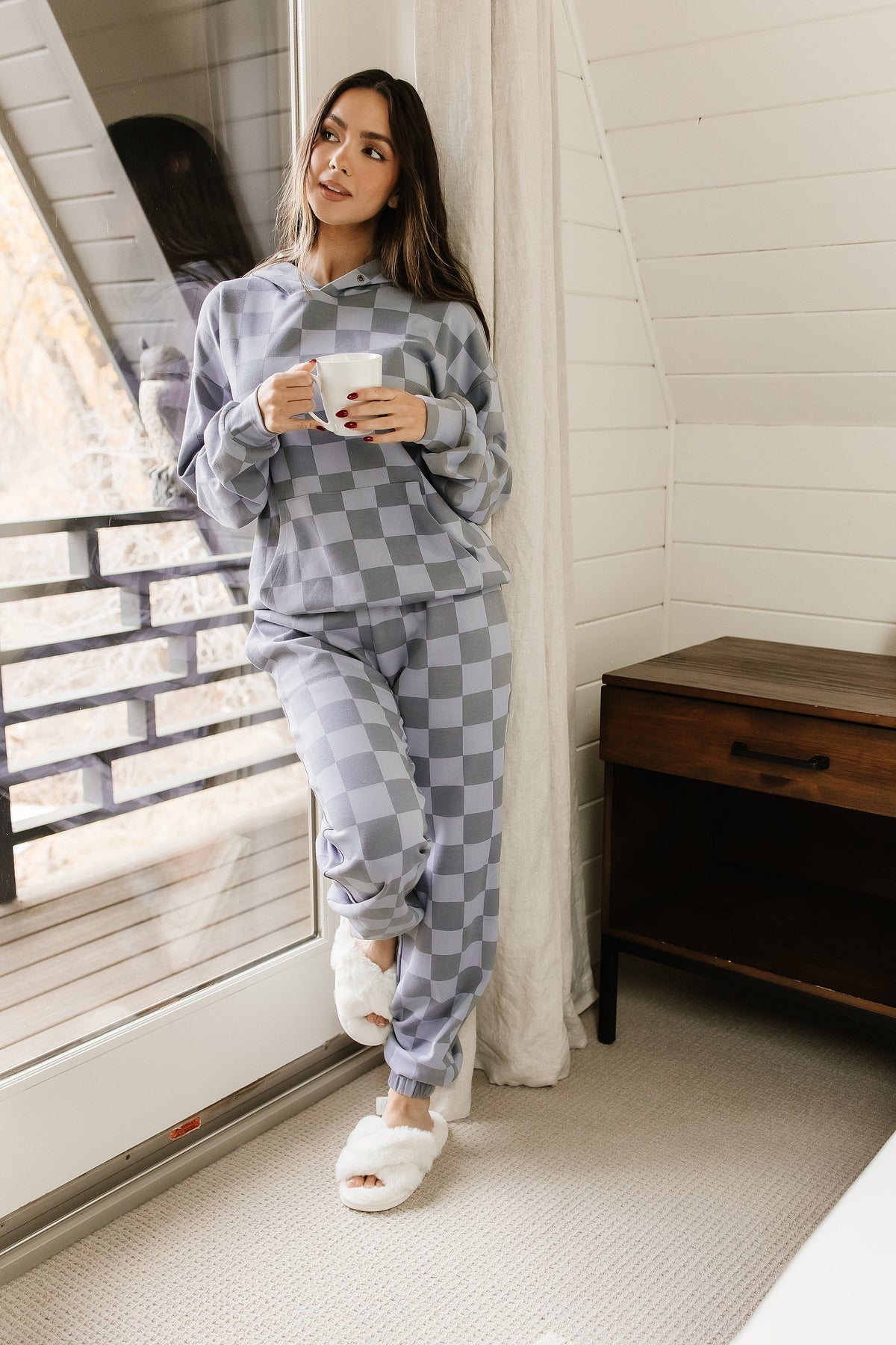 BEVIQUEEN Checkered Joggers - In The Moment