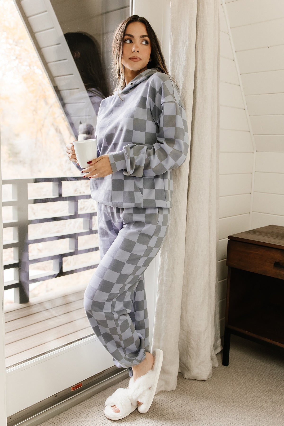 BEVIQUEEN Checkered Joggers - In The Moment