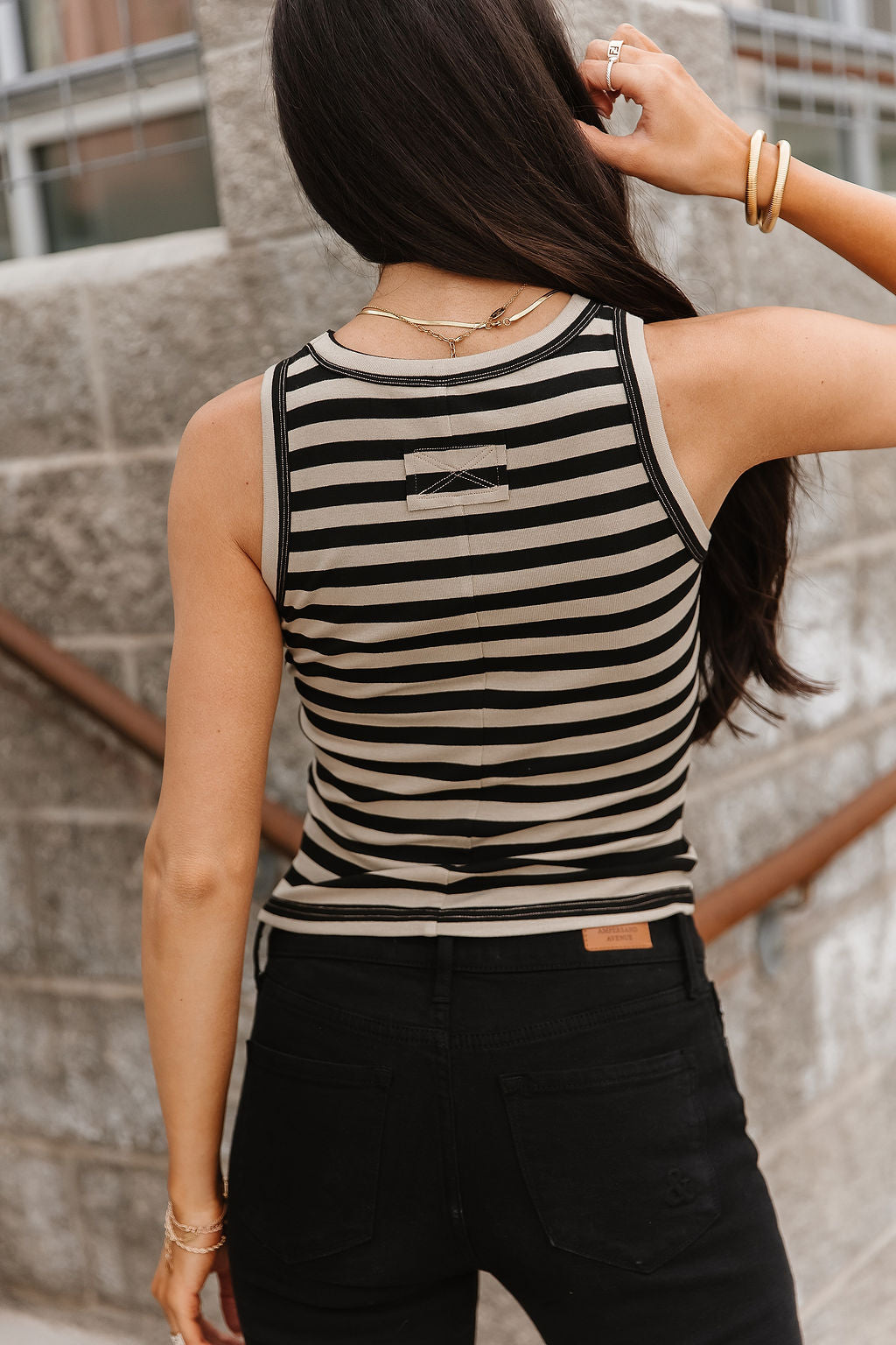 BEVIQUEEN Stripe Tank - Milan
