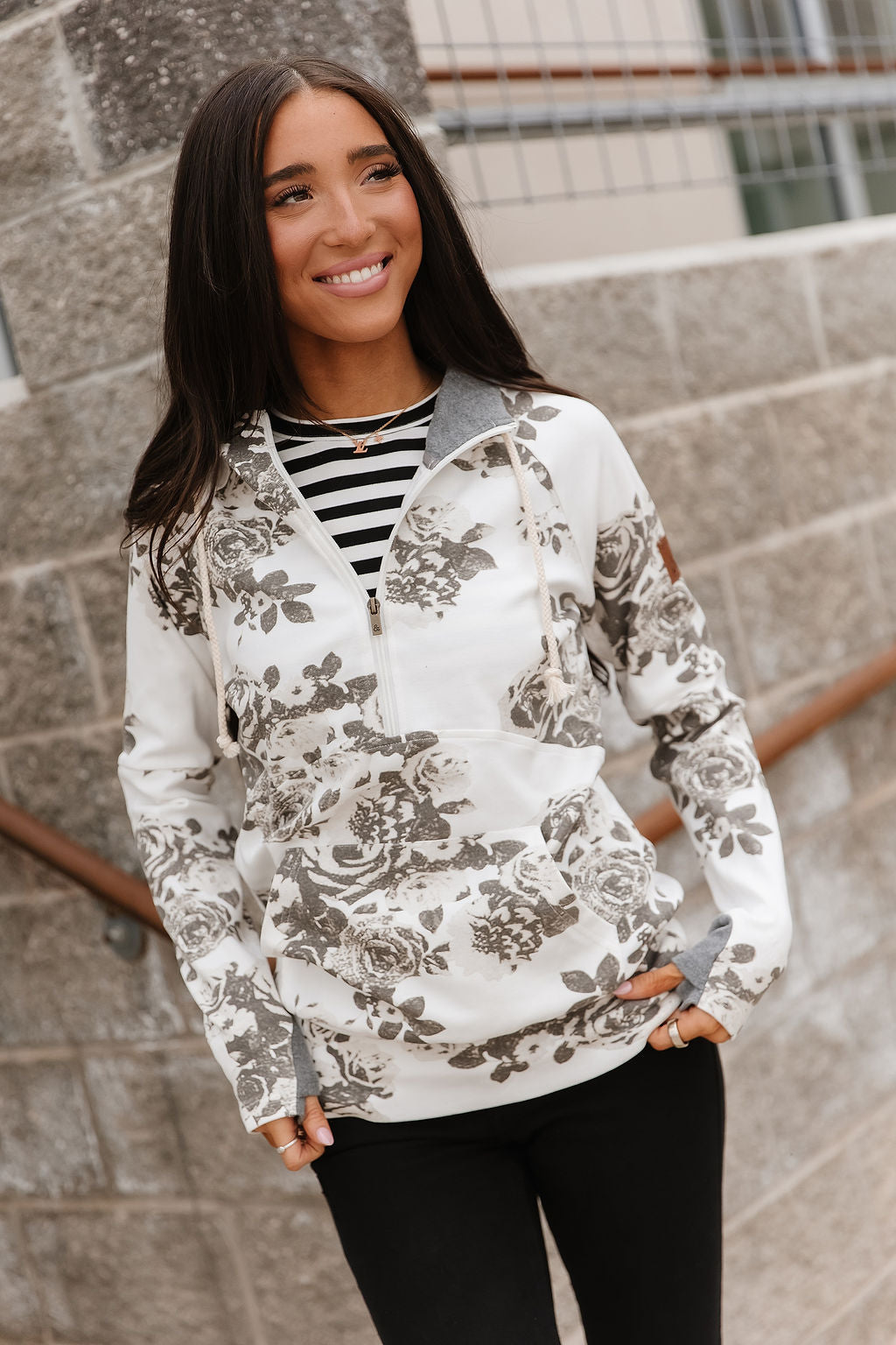 BEVIQUEEN HalfZip Sweatshirt - Chasing Moments