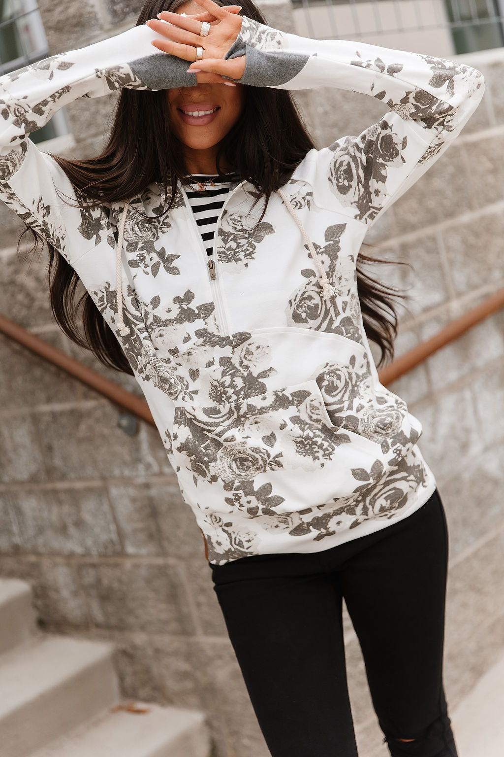 BEVIQUEEN HalfZip Sweatshirt - Chasing Moments