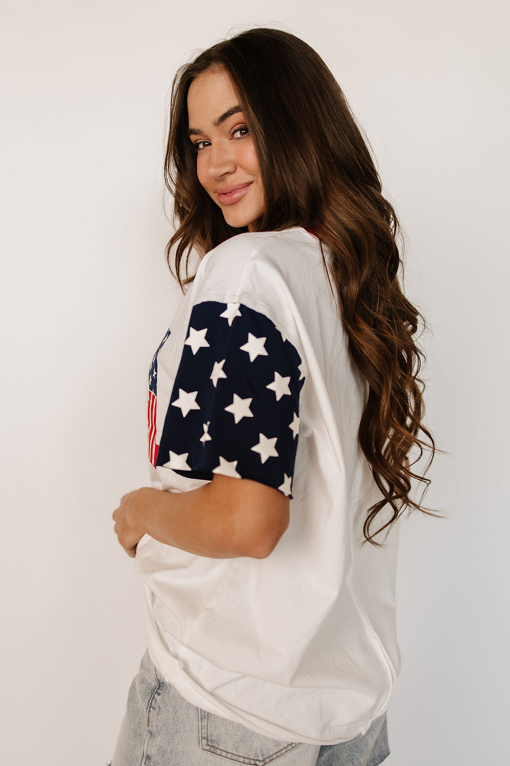 BEVIQUEEN Boyfriend Tee - All American Girl