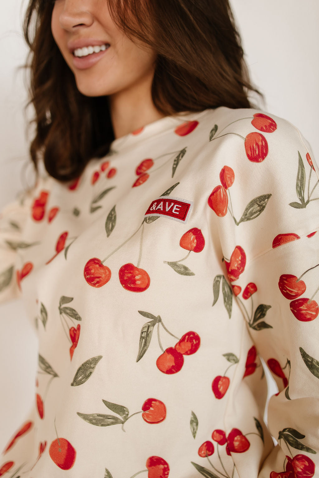 BEVIQUEEN University Pullover - Cherry Charmed