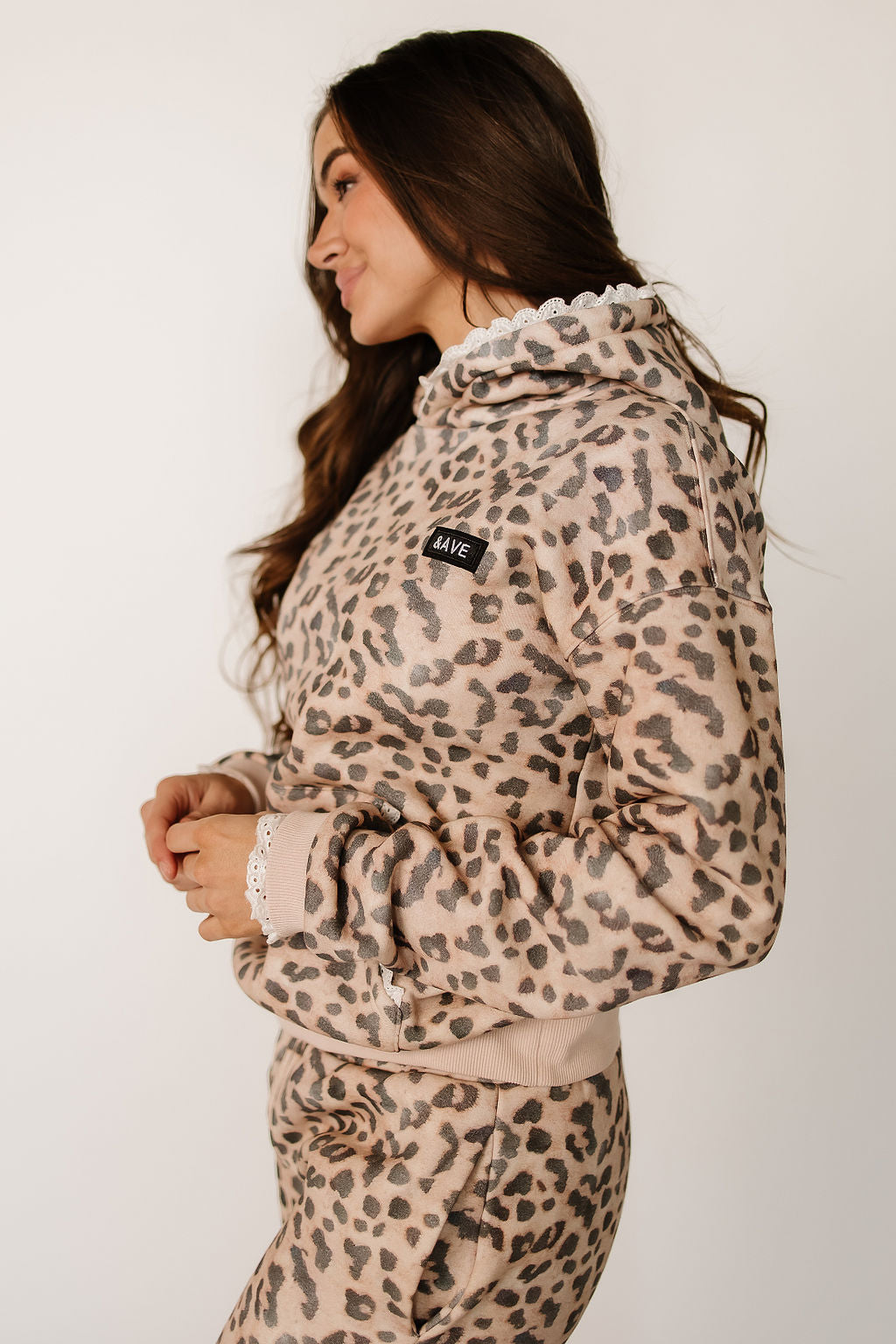BEVIQUEEN Comfort Zone Hoodie - Leopard Lace