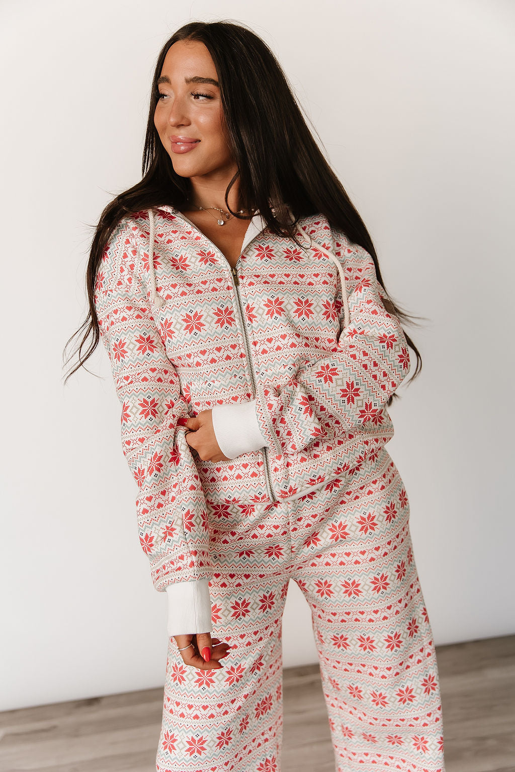 BEVIQUEEN Comfort Zone FullZip - Frosted Fairisle