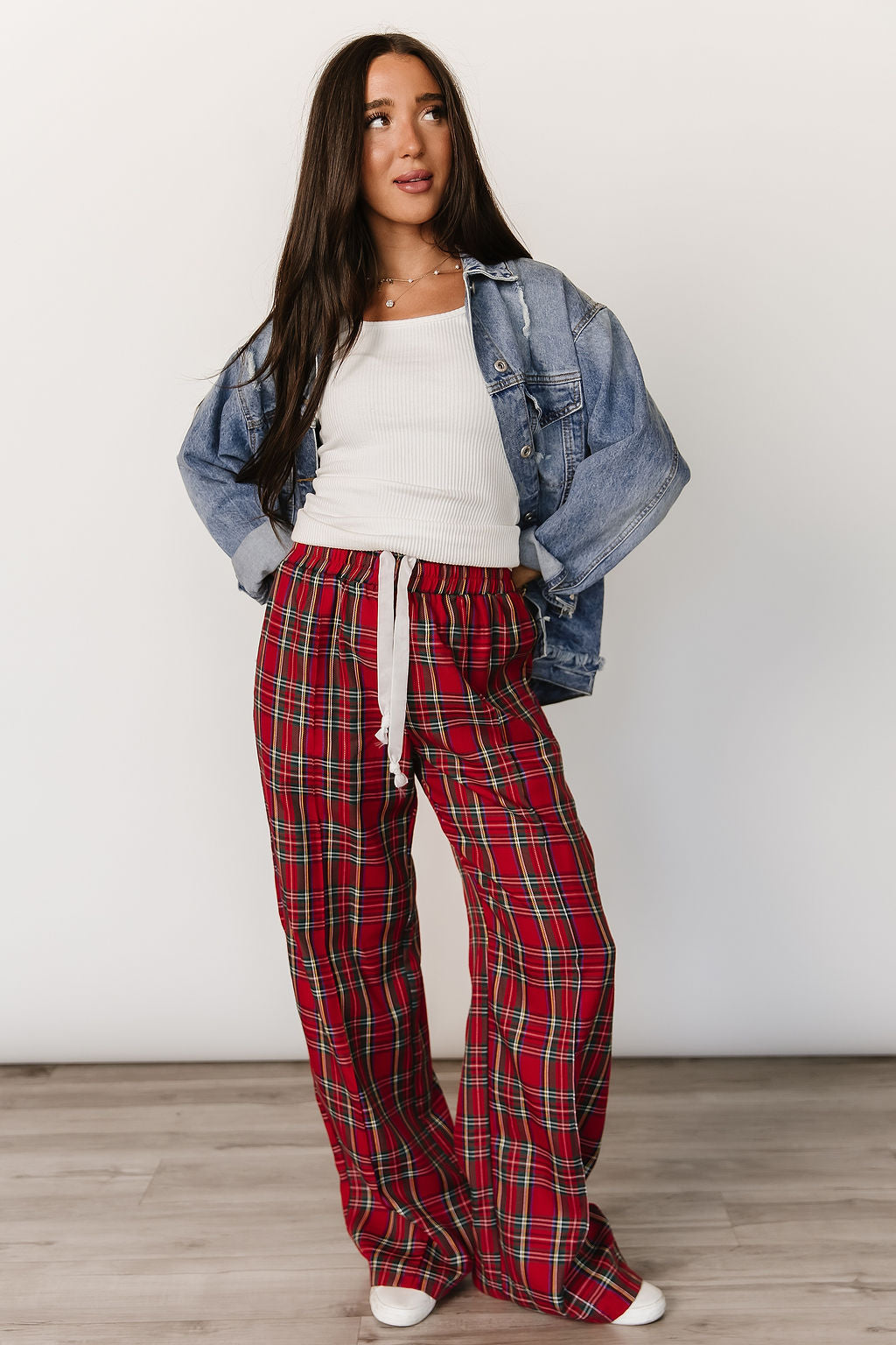 BEVIQUEEN Everywear Pant - Red Plaid