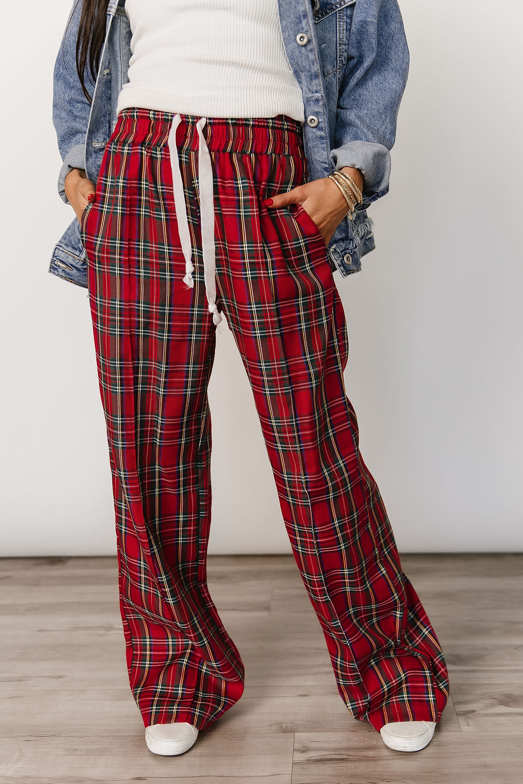 BEVIQUEEN Everywear Pant - Red Plaid
