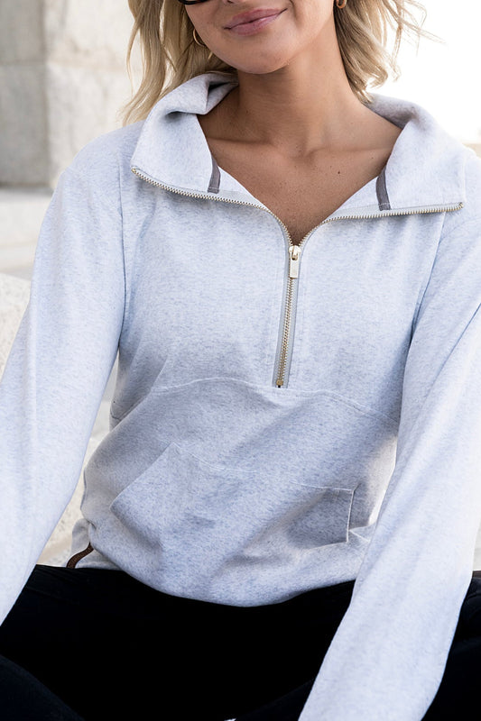 BEVIQUEEN HalfZip Sweatshirt - Golden Girl