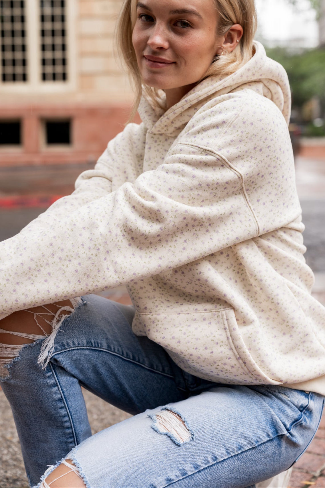 BEVIQUEEN Comfort Zone Hoodie - Ditsy Darling
