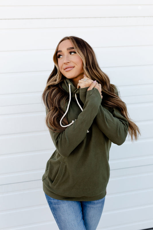 BEVIQUEEN Basic DoubleHood™ Sweatshirt - Oak