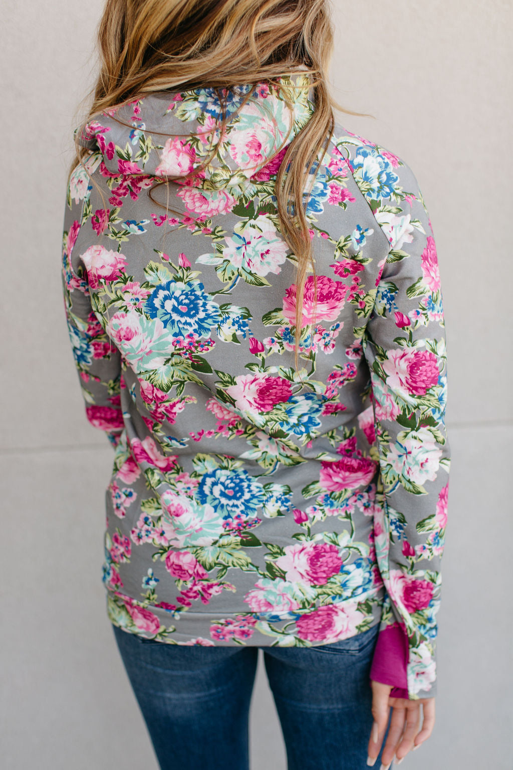 BEVIQUEEN DoubleHood™ Sweatshirt - Floral Frenzy