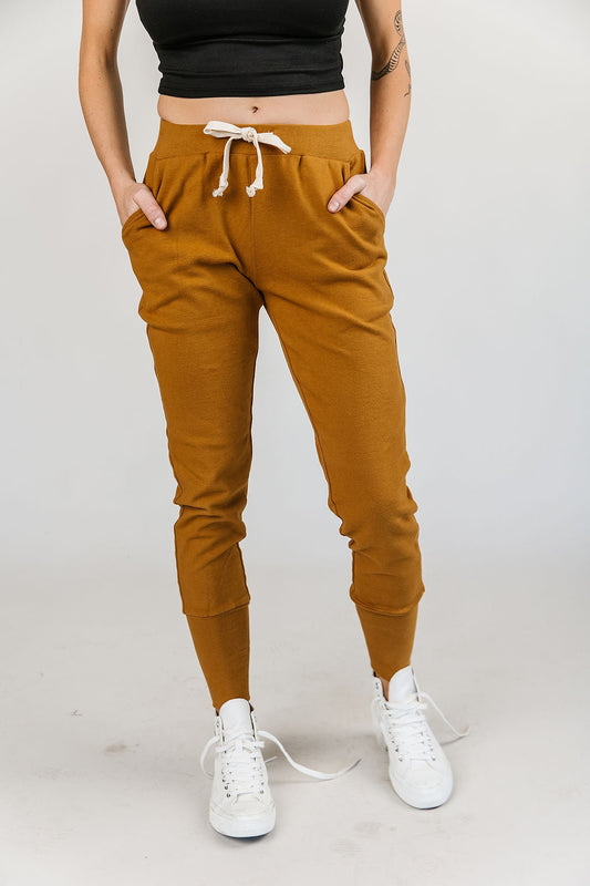 BEVIQUEEN New & Improved Joggers- Ginger Snap