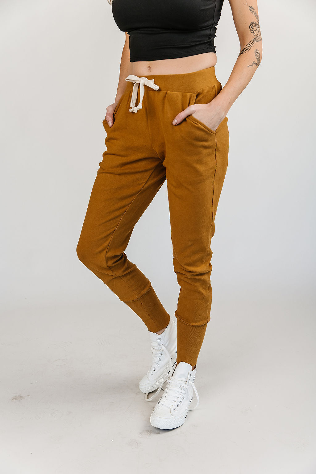 BEVIQUEEN New & Improved Joggers- Ginger Snap