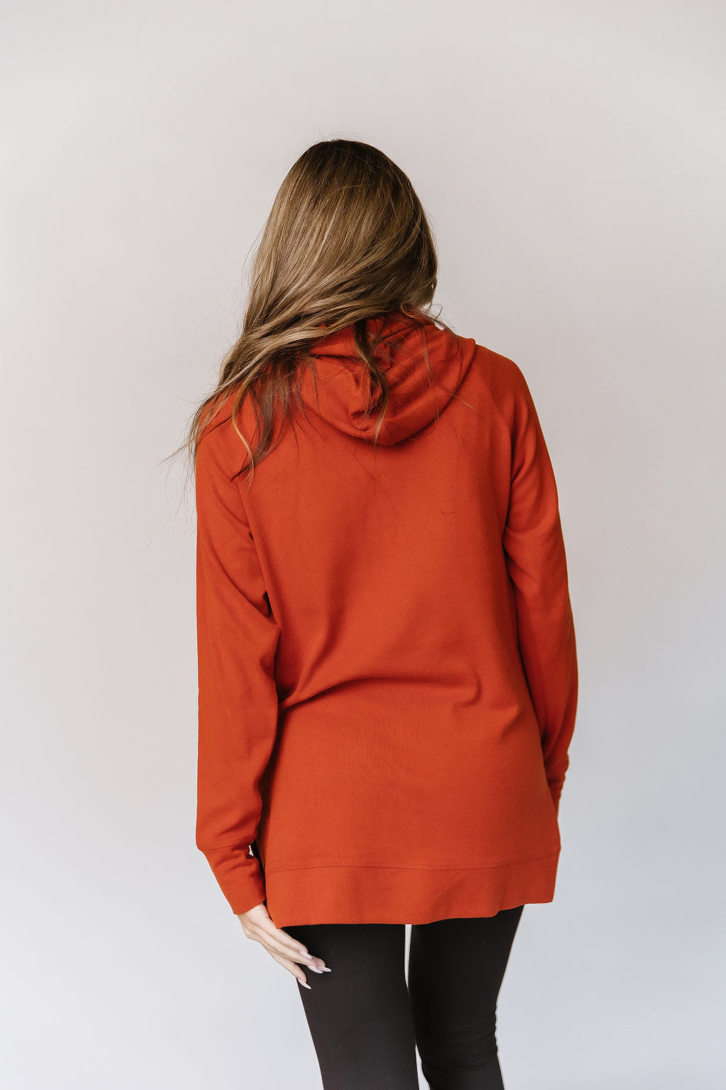 BEVIQUEEN Sideslit Hoodie - Blazing Autumn