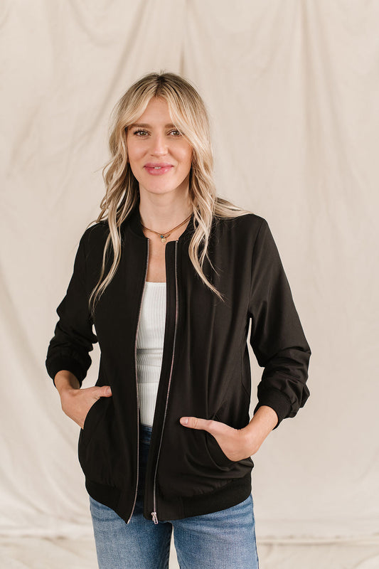 BEVIQUEEN Bomber Jacket - Midnight