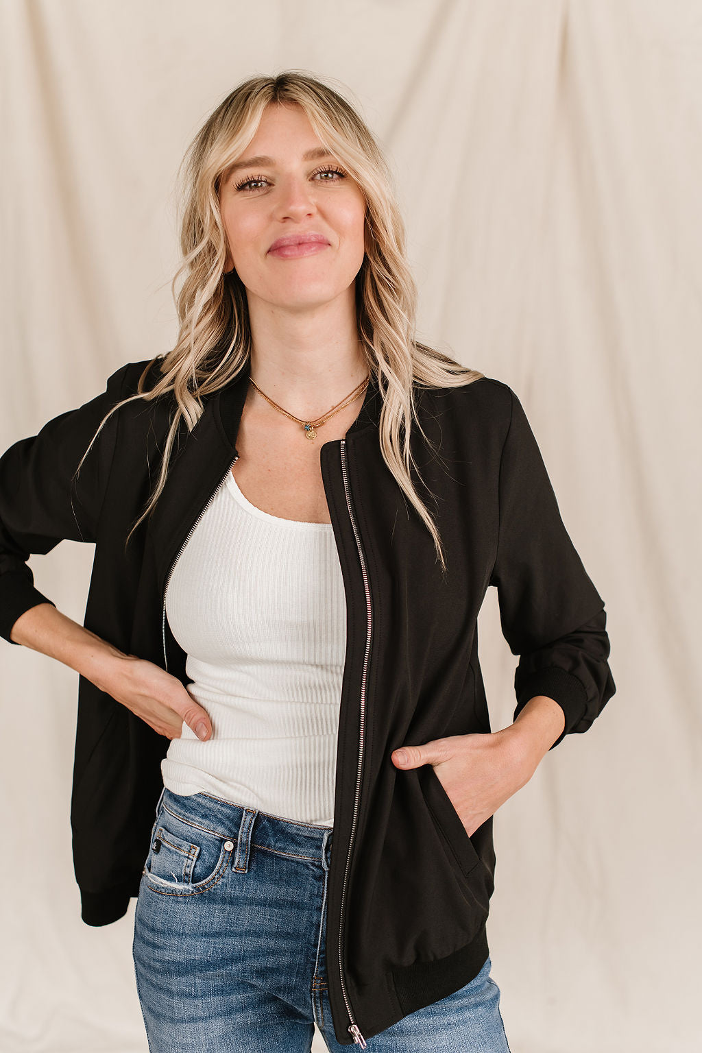 BEVIQUEEN Bomber Jacket - Midnight