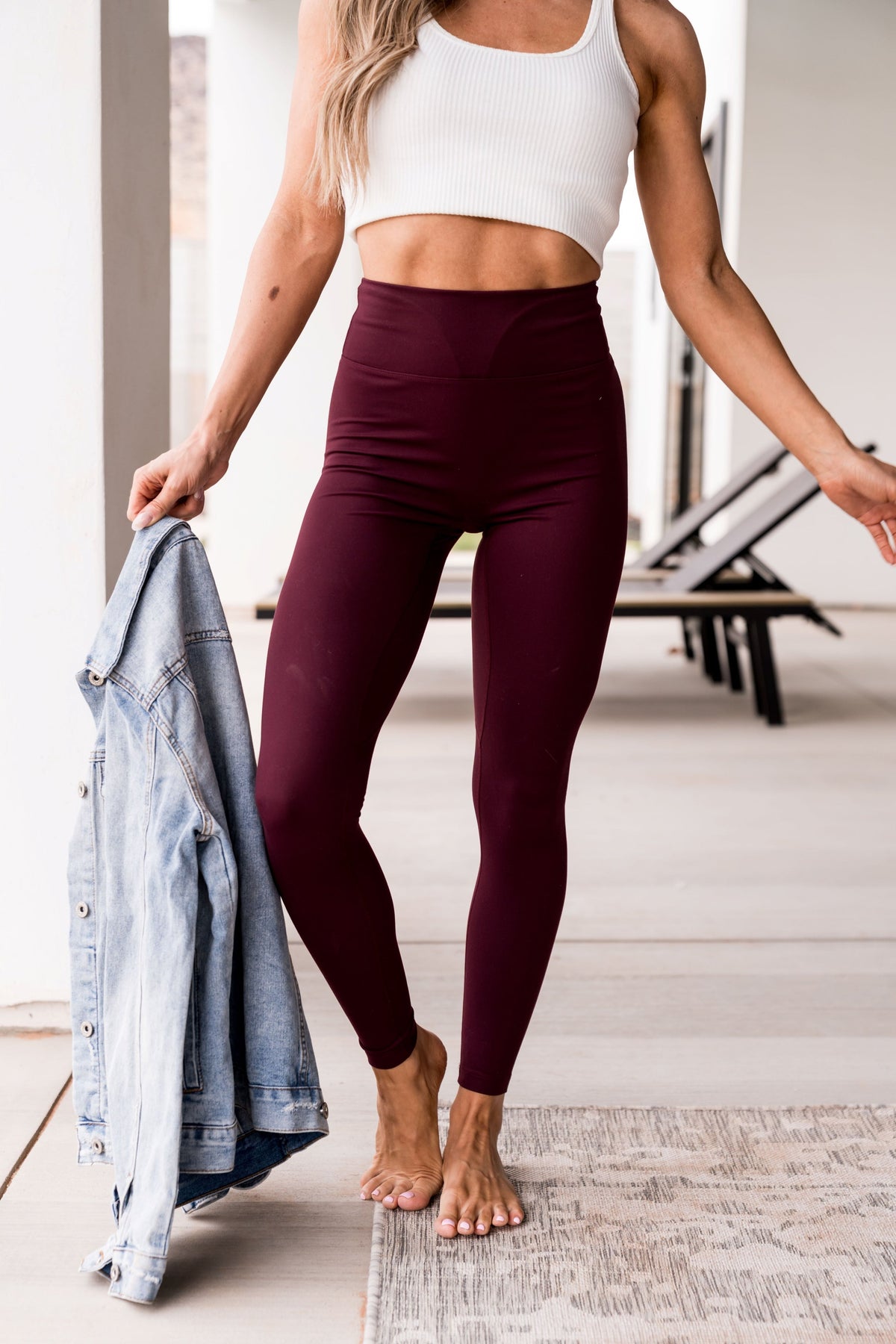 BEVIQUEEN Game Changers Leggings 25" Wine