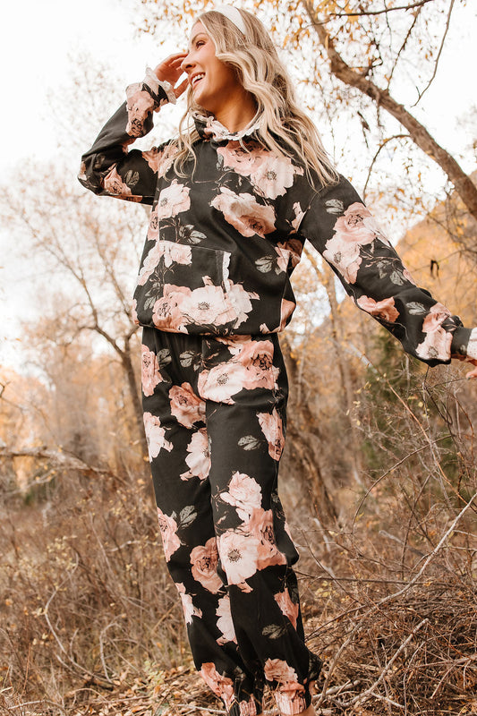BEVIQUEEN University Hoodie - Blush & Blooms