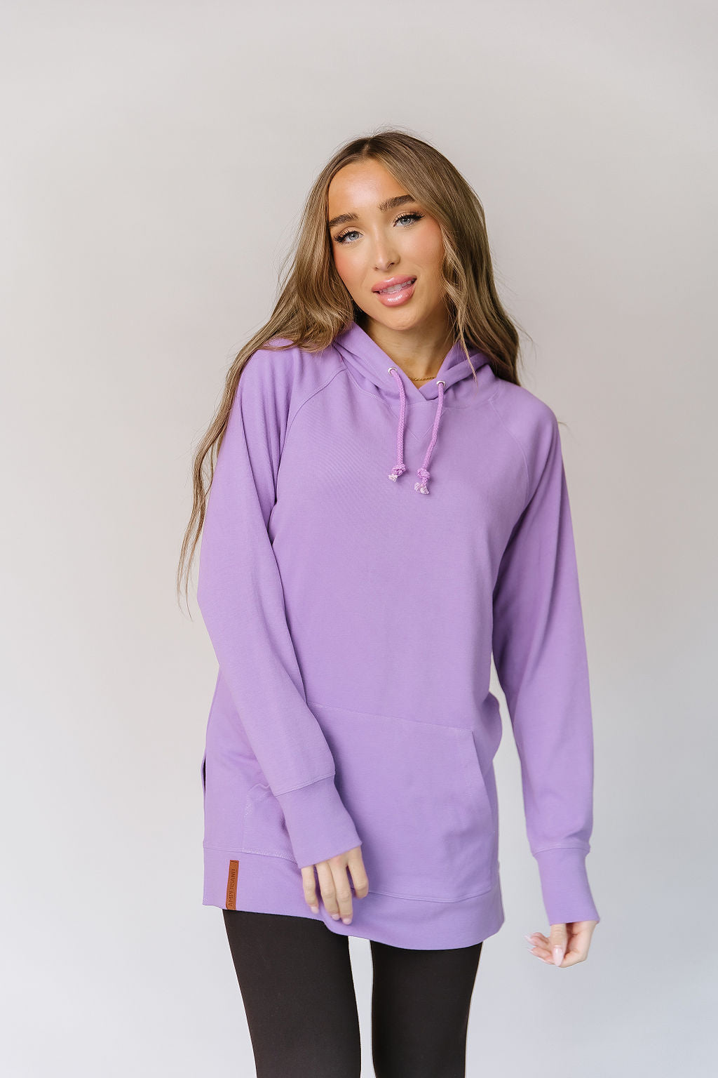 BEVIQUEEN Sideslit Hoodie - Bright Lilac
