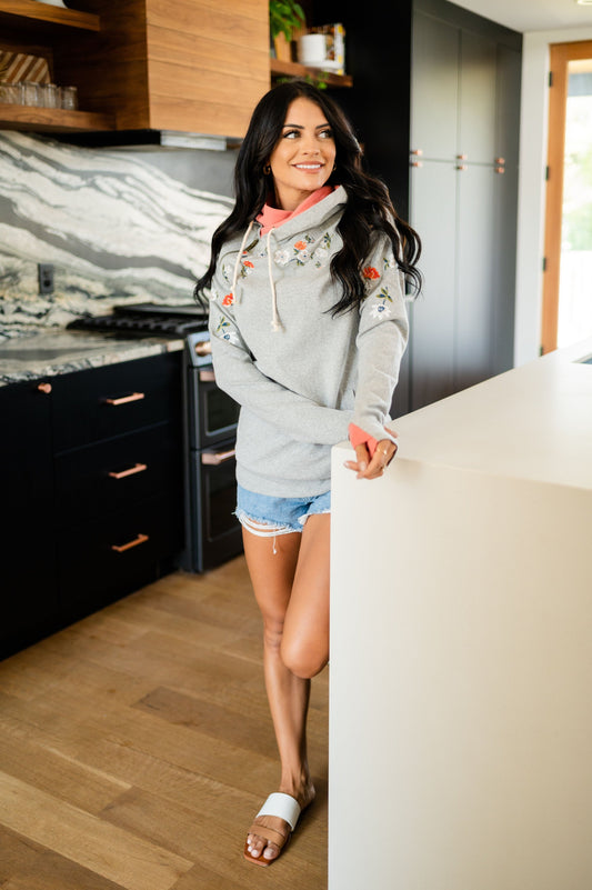 BEVIQUEEN DoubleHood™ Sweatshirt - Seaside Florals